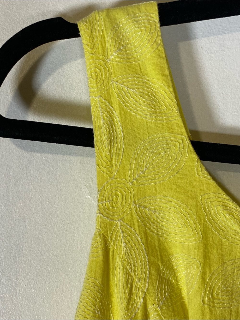 Forever 21 Yellow Floral Embroidered Sundress Cottagecore Lemoncore M Preppy - Picture 5 of 12